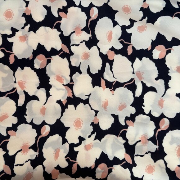 Skies Are Blue Button Down Long Sleeve Top w/ Roll Up Sleeves - Floral Print XXL - Picture 2 of 7